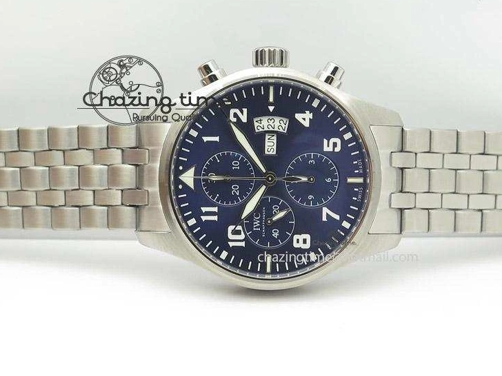 MIROTIME 0817 Modern Pilot Chrono 377706 “Le Petit Prince” ZF 1:1 Best Edition Blue Dial On SS Bracelet A 7346